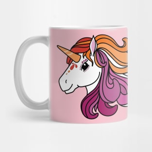 Rainbow Unicorn, Lesbian Pride Mug